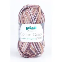 120 Strickgarn Cotton Quick Print Braun 50 g