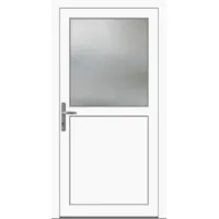 Kunststoff Nebeneingangstür nach Maß "PAULA-Q" Weiß RAL 9016 beidseitig innen öffnend DIN links