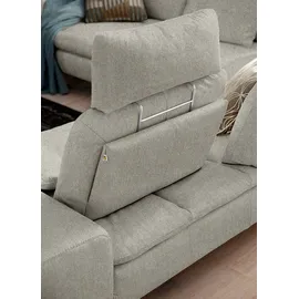 W.Schillig Eckcouch Chenille 3-Sitzer Grau