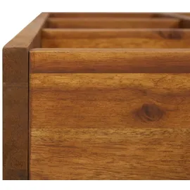 vidaXL Garten-Hochbeet Massivholz Akazie für Kräuter 60 x 60 x 15 cm