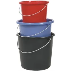 Wisch-Star Haushaltseimer Putzeimer Eimer, konisch, 10 l, rot