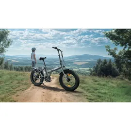 Sharp E-Fatbike 20 Zoll RH 0 cm grau