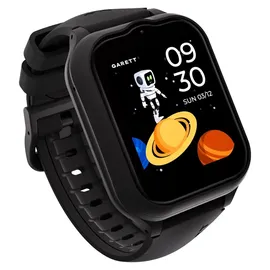 Garett Smartwatch Kids LTE 1,69 Zoll Kunststoffgehäuse Schwarz Sportarmband Schwarz M