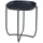 [en.casa] Outdoor Beistelltisch Sandefjord Tabletttisch Balkontisch mit abnehmbarem Tablett Schwarz Gartentisch 53 x 46 x 46 cm rechteckig Indoor Metalltisch