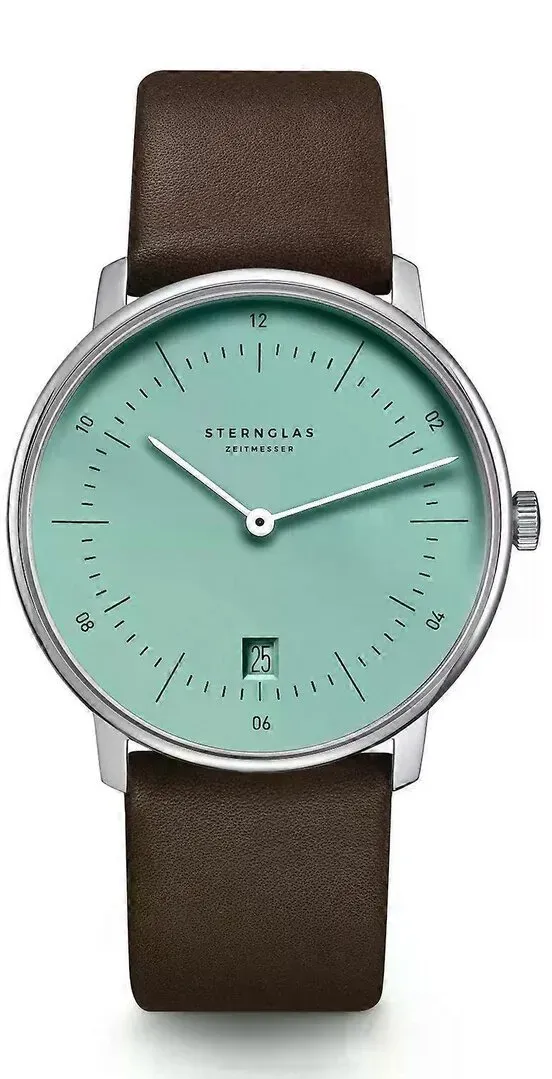STERNGLAS - NAOS - türkis - silber - braun / 38MM