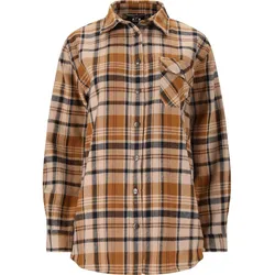 Whistler Wolfhard W Checked Fleece Shirt simply taupe (1136) 44