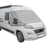 Preiswert&Gut Frontscheibenabdeckung kompatibel für Fiat Ducato X290 Weiß,Grau Wohnmobil UVSchutz (Grau)