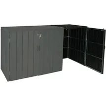 MCW Mülltonnenbox J28-XL-1-2er anthrazit