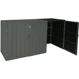 MCW Mülltonnenbox J28-XL-1-2er anthrazit