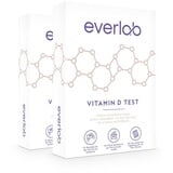 EVERLAB Vitamin D Test Doppelpackung – Vitamin-D-Spiegel schnell & einfach prüfen | Kapillarbluttest | Selbsttest für Zuhause