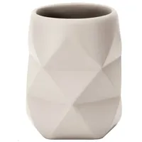 KLEINE WOLKE Zahnputzbecher CRACKLE (LBH 8x8x10 cm) - beige