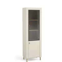 99rooms Kossa Vitrine Kaschmir Eiche ohne LED-Beleuchtung