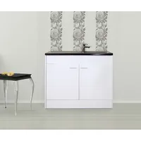 Respekta Unterschrank Komplettspüle 100 x 50 cm Weiß