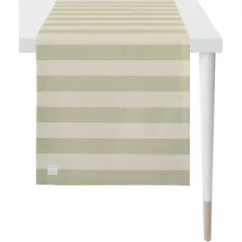 APELT Tischläufer 3967 Outdoor, Sommerdeko, Sommer (1-tlg), Jacquardgewebe beige
