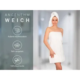 ZOLLNER Handtuchset 70 x 140 cm weiß 3 St.