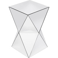 Kare Beistelltisch Luxury Triangle, verspiegelt, Nachttisch, geometrische Form, 54x32x32cm