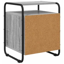 vidaXL Nachtschrank 29,7 x 45 x 29,7 cm Grau