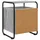 vidaXL Nachtschrank 29,7 x 45 x 29,7 cm Grau
