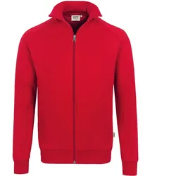 Sweatjacke "COLLEGE" 606 mit Reißverschluss - XXL - Rot