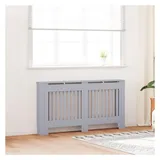 vidaXL Heizkörperabdeckung 2 pcs Grau 205 x 20,5 x 81,5 cm