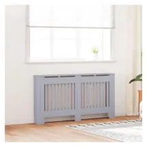 vidaXL Heizkörperabdeckung 2 pcs Grau 205 x 20,5 x 81,5 cm