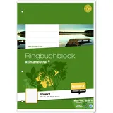 Ursus Green Ringbuchblock A4 100 Blatt 9mm liniert