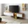 MASSIVMOEBEL24.DE Wien Lowboard 240 cm x 55 cm x 43 cm Weiß/Geölt Glas/Holz/Massivholz