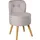 Echtwerk Sessel Vince Polyester 42 x 71 x 42 cm Grau mit Hocker