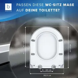 Benkstein Toilettendeckel D-Form Weiß