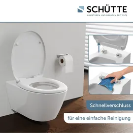 Schütte Duroplast WC-Sitz mit Absenkautomatik Weiß