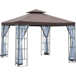Outsunny - Pavillon - 2,97x2,97m