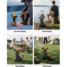 Vevor Raketenofen BBQ Rakete