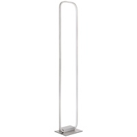 GLOBO LED Standlampe Stehleuchte Wohnzimmerlampe Designleuchte Fußschalter, Metall opal