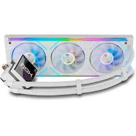 Nox-Xtreme NOX M-360 LCD White, CPU Wasserkühler, Mehrfarbig, Weiss