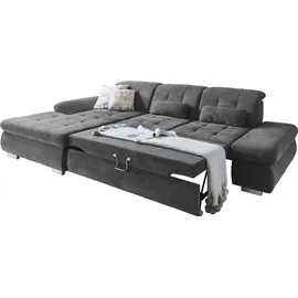 die planbar Eckcouch Polyester L-Form 3-Sitzer Grau
