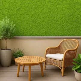 Wellhome – Künstlicher Vertikalgarten – Heckenpanel 100x100 cm, für Innen- und Außenbereich – Grün
