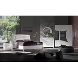 Xlmoebel Komplettschlafzimmer Schlafzimmermöbel-Set mit Doppelbett zwei Nachttischen, (6-tlg., Schlafzimmer-Set), Hergestellt in Europa weiß