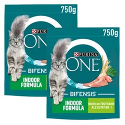 Purina ONE BIFENSIS Indoor mit Truthahn und Vollkorn 2x750 g