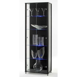 Glasvitrine schwarz oder weiß
