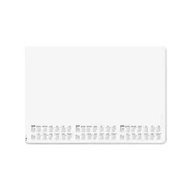Sigel Schreibtischunterlage Dotted 2026/2027/2028 weiß/schwarz Papier 59,5 x 41,0 cm 30 Blatt