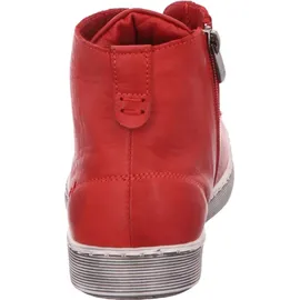 Andrea Conti Damen High Top Sneaker Schnürer Leder dynamisch 0341500, Rot Chili 583,36 EU