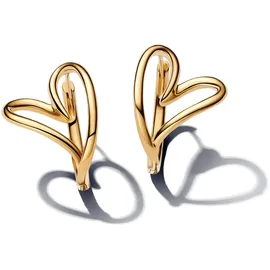 Pandora Creolen organisches Herz gold 263807C00 onesize