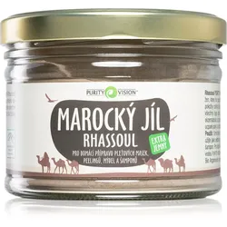 Purity Vision Rhassoul marokkanischer Ton für die Zubereitung von Gesichtsmasken, Peelings, Seifen und Shampoos 450 g
