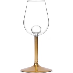 Soiree Design Weinglas „Aerating Vino Glass“, Weingläser, Gold, Transparent