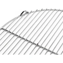 Wiltec Grillrost Ø 55 cm Edelstahl weiß