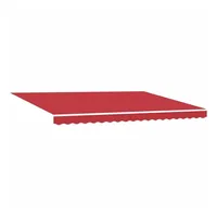 VidaXL Einziehbare Markise Rot 450 × 350 cm