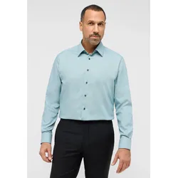 Langarmhemd ETERNA "MODERN FIT", Herren, Gr. 40, Normalgrößen, grün, 100% cotton, tailliert, Langarm Manschette, Hemden, NON IRON (bügelfrei)