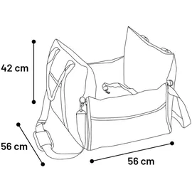 Karlie Bobba 56 x 42 cm Grau