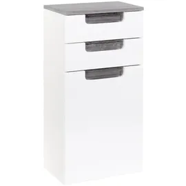Held Möbel »Siena«, BxHxT: 40 x 79 x 27 cm, - weiss