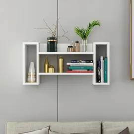 Livetastic Wandregal Troy 40 x 20 x 5 cm Weiß